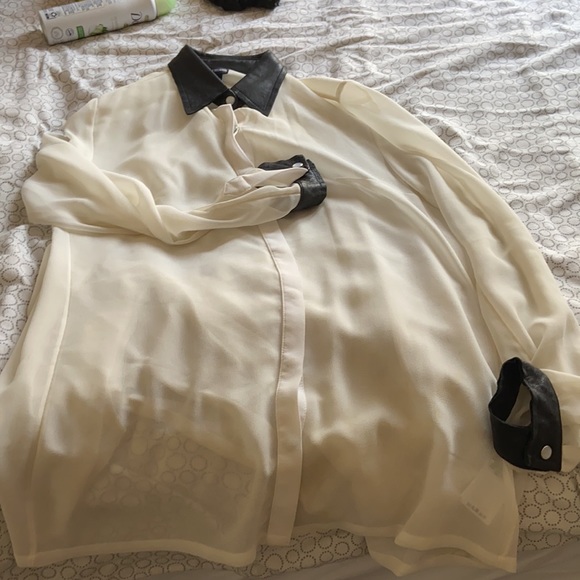 True Religion blazer with leather - Picture 3 of 5